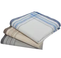 Tiseco 12 stuks heren zakdoeken - Blue Summer