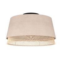 Eglo PlafondlampTabley Ø 38cm - linnen met rotan - 43974