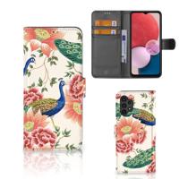 Telefoonhoesje | Met pasjeshouder | voor Samsung Galaxy A13 (4G) Pink Peacock
