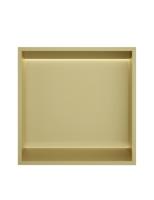 Hotbath &MORE Inbouwnis 30x30x10cm met LED IP44 Geborsteld Messing PVD