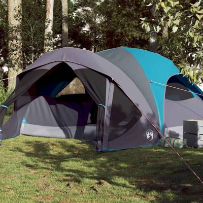 VidaXL Gezinstent 6-persoons waterdicht blauw