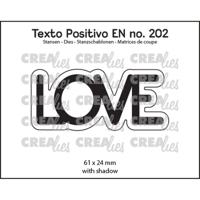Crealies • texto positivo snijmallen love