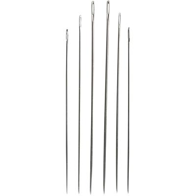 Creativ Company Stopnaalden, afm 1-5, zilver, 6 stuk/ 1 doos