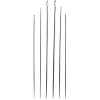 Creativ Company Stopnaalden, afm 1-5, zilver, 6 stuk/ 1 doos