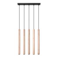Hanglamp PASTELO 5L hout
