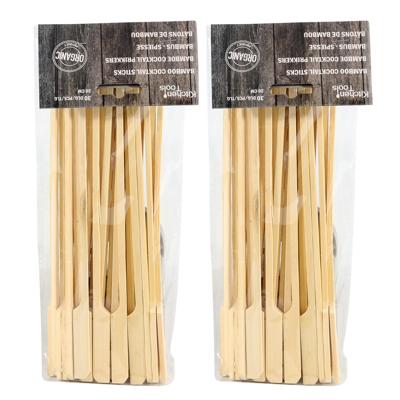 Sat?prikkers - 120x - bamboe - 20 cm - BBQ spiezen - vleespennen