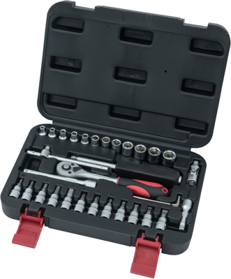 Connex Dopsleutelset Profi 1/4 33Dlg - COX580133