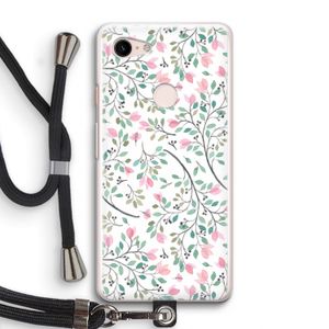 Sierlijke bloemen: Pixel 3 Transparant Hoesje met koord