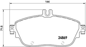 Remblokkenset, schijfrem BREMBO XTRA LINE P50093X