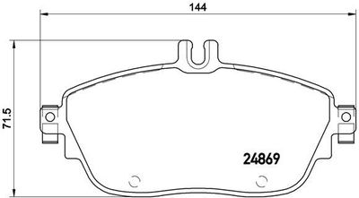 Remblokkenset, schijfrem BREMBO XTRA LINE P50093X