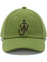 JW Anderson casquette en coton à logo brodé - Vert