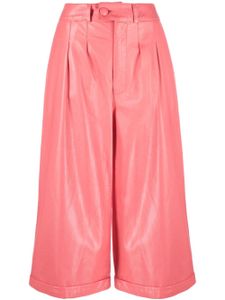 Liska pantalon en cuir Hose à coupe courte - Rose