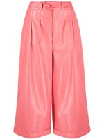 Liska pantalon en cuir Hose à coupe courte - Rose