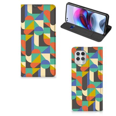 Motorola Moto G100 | Hoesje met Magneet | Funky Retro