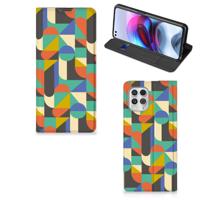 Motorola Moto G100 | Hoesje met Magneet | Funky Retro