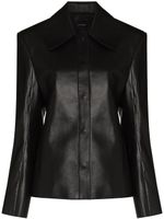 Low Classic chemise en cuir recyclé - Noir