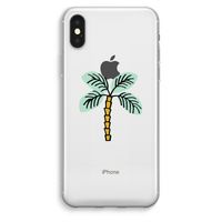 Palmboom: iPhone XS Max Transparant Hoesje