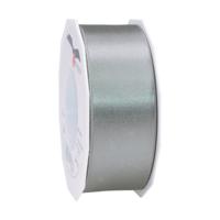 Cadeaulint Satijn - 4 cm x 25 meter - antraciet - cadeaus inpakken - sierlint