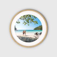 Foto met ronde lijst 40cm neutraal