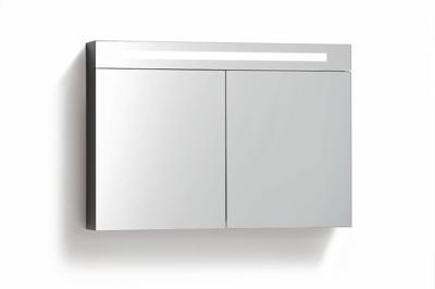 Spiegelkast 120 met LED verlichting Zwart Wenge Spiegelkast 120 met LED verlichting Zwart Wenge