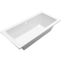 Xellanz Santino SQ Inbouw Duo Ligbad - 180x80x49cm - Acryl - Mat Wit