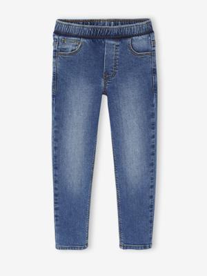 Set van 2 slim-fit jeans met elastische en verstelbare taille stone