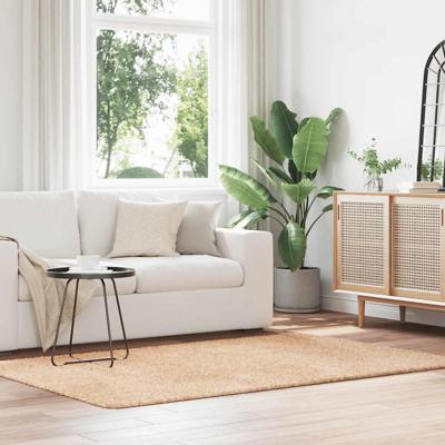 Hoogpolig vloerkleed NAVARRA 130x200 cm polyester beige