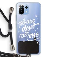 Don't call: Xiaomi Mi 11 Lite Transparant Hoesje met koord