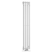 Designradiator Sapho Pilon Recht 27x180 cm 660W incl. 4 Haken Wit