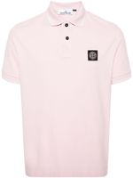 Stone Island polo à patch Compass - Rose