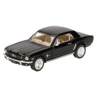 Modelauto Ford Mustang 1964 zwart 13 cm - thumbnail