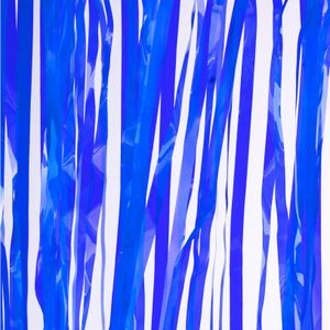 Folie deurgordijn blauw transparant 200 x 100 cm