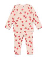 HEMA Baby Meegroeipyjama Framboos Roze (roze)