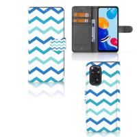 Xiaomi Redmi Note 11/11S | Telefoon Hoesje | Zigzag Blauw
