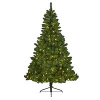 Kunst kerstboom Imperial Pine met verlichting 120 cm - thumbnail