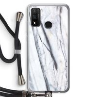 Gestreepte marmer: Huawei P Smart (2020) Transparant Hoesje met koord