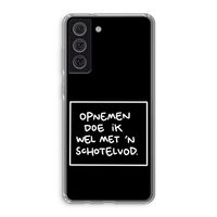 Schotelvod: Samsung Galaxy S21 FE Transparant Hoesje