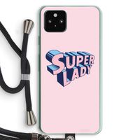 Superlady: Pixel 5a 5G Transparant Hoesje met koord