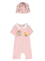 Moschino Kids lot de deux couvertures à imprimé graphique - Rose