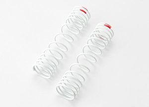 Springs, rear (white) (progressive rate) (2) (fits slash aluminum big-bore shocks) (TRX-5859)