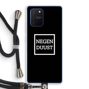 Negenduust black: Samsung Galaxy Note 10 Lite Transparant Hoesje met koord