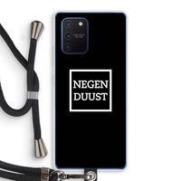 Negenduust black: Samsung Galaxy Note 10 Lite Transparant Hoesje met koord