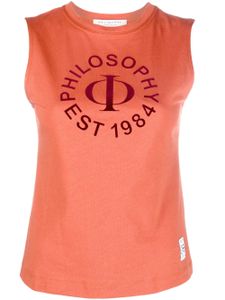 Philosophy Di Lorenzo Serafini Tanktop met logoprint - Oranje