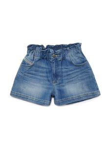 Diesel Kids short en jean Pamlix à taille élastiquée - Bleu