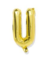 HEMA Folieballon letter U 30cm goud (goud)