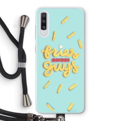 Always fries: Samsung Galaxy A70 Transparant Hoesje met koord