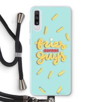 Always fries: Samsung Galaxy A70 Transparant Hoesje met koord