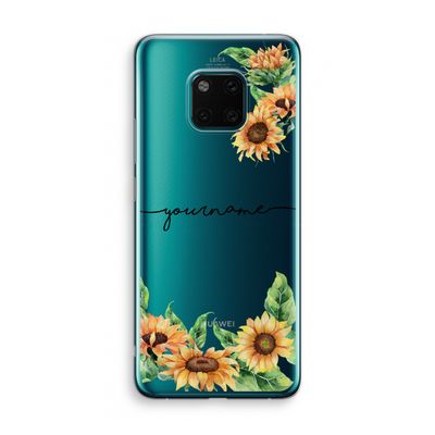 Zonnebloemen: Huawei Mate 20 Pro Transparant Hoesje