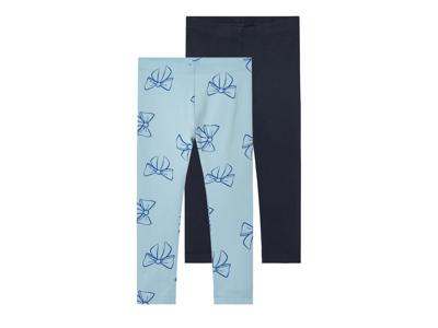 lupilu 2 kinder leggings (Lichtblauw/donkerblauw, 110/116)