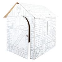 Small Foot - kartonnen speelhuis boerderij, 87x71x88cm
